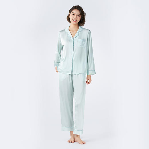 都市丽人女士丝质长袖套装薄冰雪丝亲情蜜语长袖类LHH0A3 商品图1