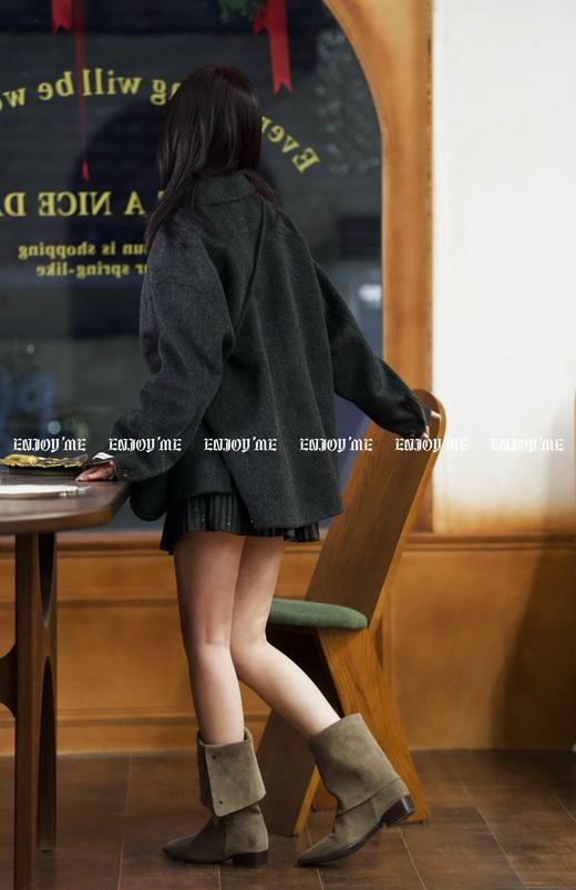 【门店同款】ENJOY冬季柔韧与共斗篷款包包大衣 160599614 商品图13