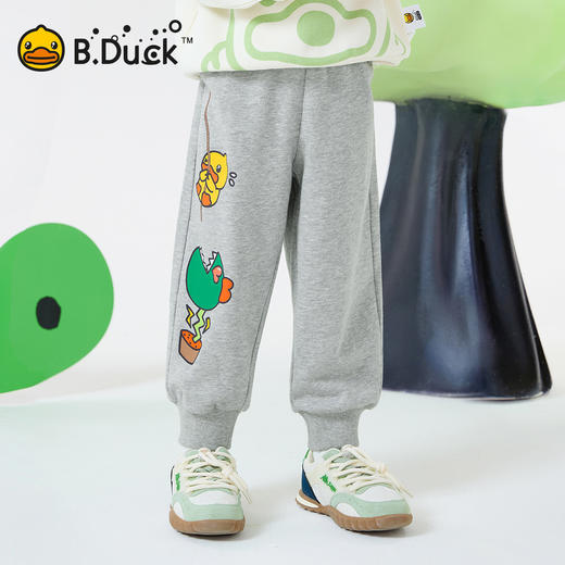 bduck小黄鸭童装春秋儿童裤子男童春运动裤男宝宝休闲长裤90-130 BF1663016 商品图1
