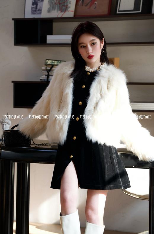 【门店同款】ENJOY冬季漂亮朋友赫本风连衣裙 160707187 商品图2