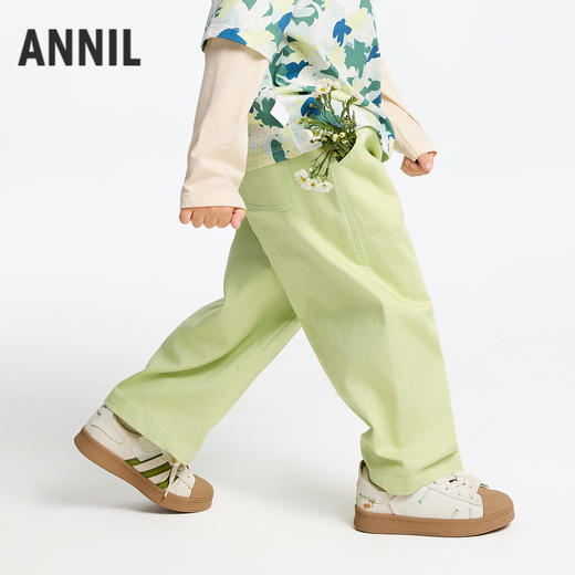 男童全腰梭织单裤春季新款安奈儿童装实体店同款XB516556 商品图2