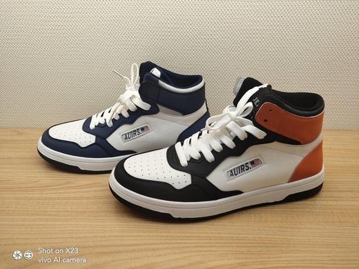 豪行秋冬新款12342657真皮时尚休闲男鞋运动高帮单鞋 商品图0