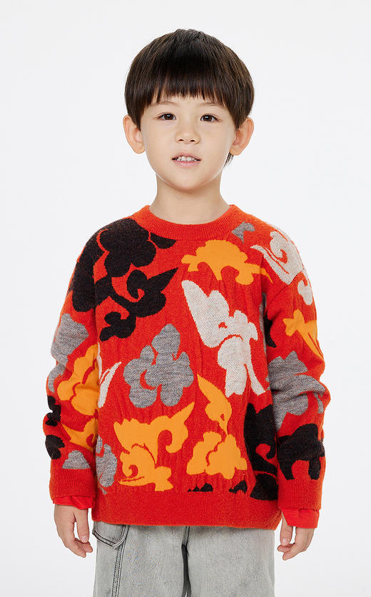 jnby   25年春款  长袖套头毛衫  1P1312810 商品图3