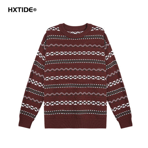 【新品上新】HX 冬季圆领毛衫情侣款S107444297101 商品图0