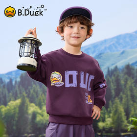 bduck小黄鸭童装春秋男童卫衣儿童男孩春季运动衫圆领上衣105-150 BF1608058