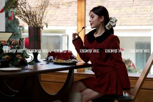 【门店同款】ENJOY冬季漂亮朋友细闪百褶裙套装 160894285 商品图7