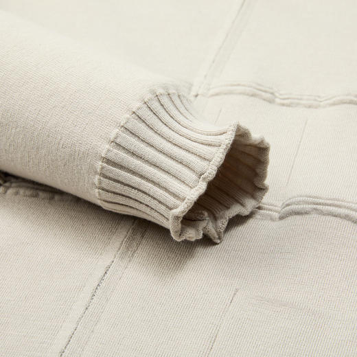 【卷边螺纹】罗蒙立领拉链针织外套男舒适针织开衫外套男士毛衣 商品图5