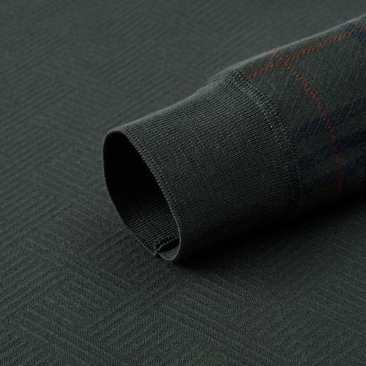 【肌理提花】罗蒙男士秋冬经典格子衬衫男长袖假两件针织衫男衬衫中老年爸爸装 商品图6