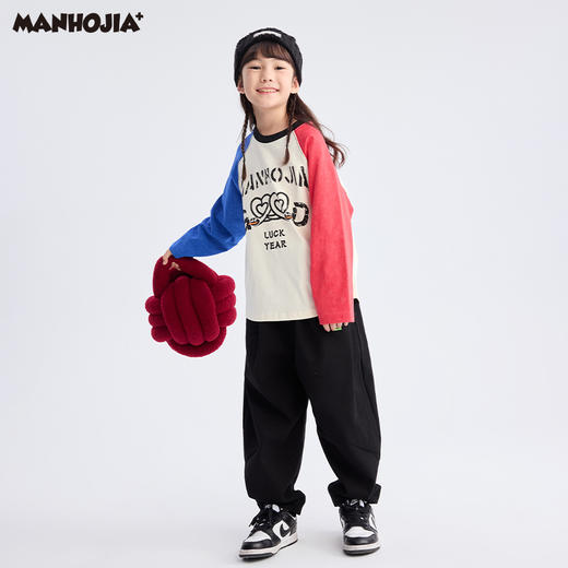 【熊盆友】漫画家25春hoho熊松弛感日系锥形立裁翻边气球裤 商品图4