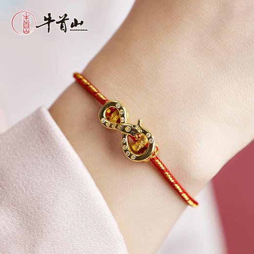 牛首山金蛇献瑞红绳钛钢吉祥佩戴物 商品图4