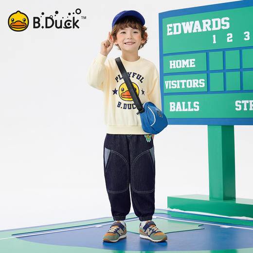 bduck小黄鸭童装春秋儿童卫衣男童小男孩套头衫上衣洋气110-160 BF1608036 商品图2