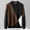 【拼色设计】罗蒙休闲针织衫男秋冬季毛衣加厚男士毛衣男士针织衫 商品缩略图1