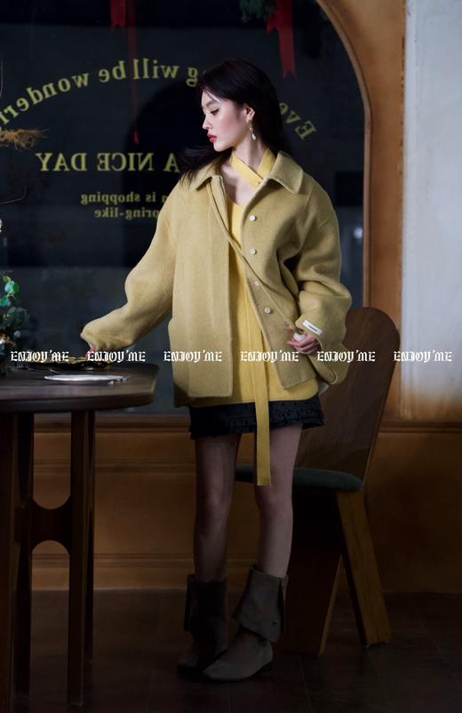 【门店同款】ENJOY冬季柔韧与共斗篷款包包大衣 160599614 商品图9