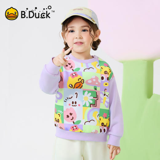 bduck小黄鸭童装春秋女童卫衣女宝宝休闲上衣90-130 FF1608025 商品图0