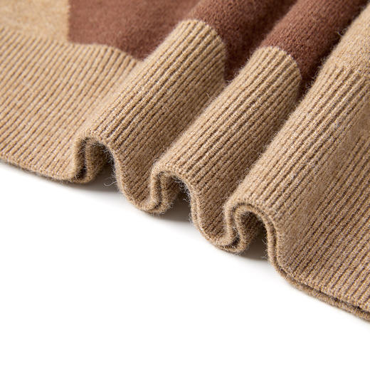 【拼色设计】罗蒙休闲针织衫男秋冬季毛衣加厚男士毛衣男士针织衫 商品图5