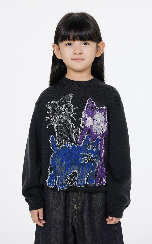 jnby   25年春款  长袖套头毛衫  1P1312120 商品图9