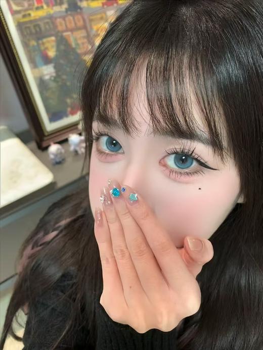 <月抛大直径>KIKICON-星沙海蓝 -14.5mm【月抛 0-1000度 含525/575】 商品图9