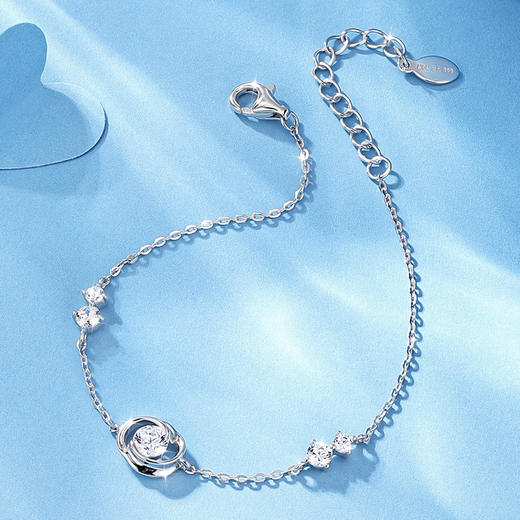 卡蒂罗/KADER 【招财好运】幸运四叶草手链 圣诞新款原创设计莫比乌斯环跳动的心拼接链 平安转运轻奢简约 商品图9