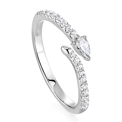 【新年饰爱】卡蒂罗/KADER 爱意守护情侣对戒 莫比乌斯环新中式灵蛇设计可调节素戒一对 蛇年本命年好运配饰 商品图3