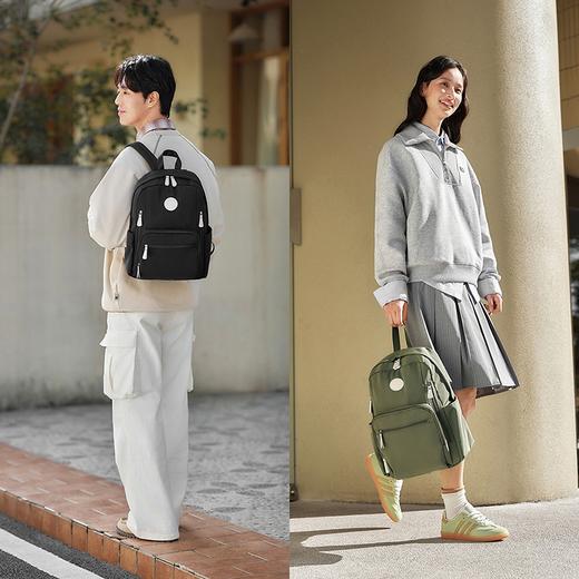 森马双肩包女初中生高中生背包大容量简约男生电脑包书包女大学生 商品图3