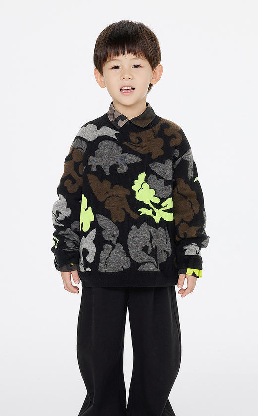 jnby   25年春款  长袖套头毛衫  1P1312810 商品图7