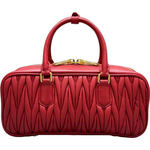 女款旧版羊皮手拿斜背长款大号方包ho017 商品图1