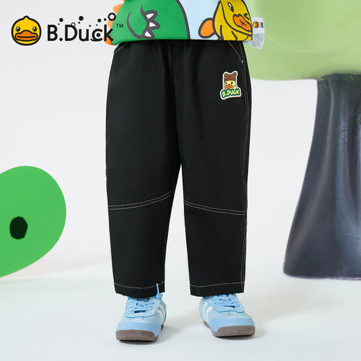 bduck小黄鸭童装春秋男童裤子儿童休闲裤男宝宝长裤百搭90-130 BF1657035 商品图3