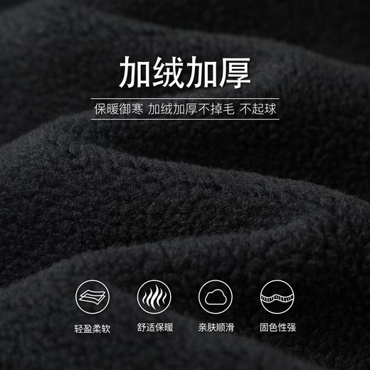 拓路者加绒半高领男式卫衣24年冬季绣花简约套头加厚长袖上衣外套 商品图4