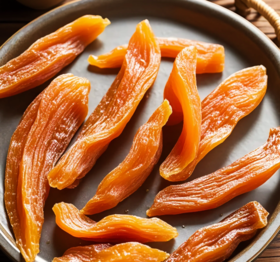 【山姆同款】黄老五三蒸三烤低脂健康红薯干🍠采用三蒸三烤的古朴工艺制作❗尽可能地保留红薯风味，根根香甜软糯有嚼劲~