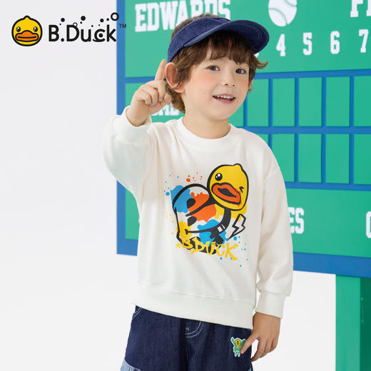 bduck小黄鸭童装春秋男童卫衣儿童休闲上衣中小童套头衫110-160 BF1608033 商品图3