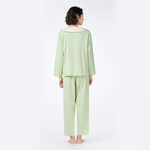 都市丽人女士棉质长袖套装薄40支TC拉架好睡好眠长袖类LHH1B4 商品图3