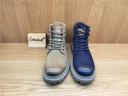 豪行冬季新款11459051牛皮休闲加绒男鞋皮鞋专柜正品高帮棉鞋 商品图0