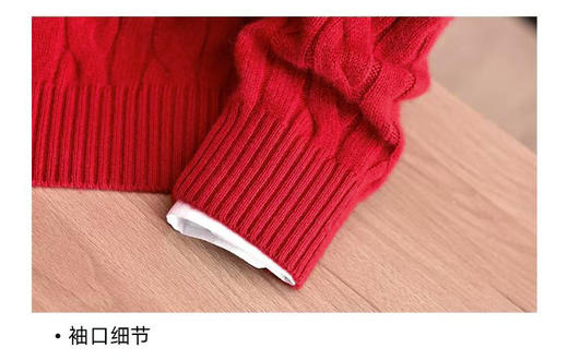 【男装】圆领织麻花纹山羊绒长袖衫 9613020001 商品图8