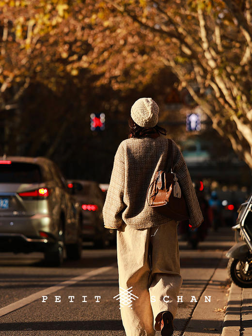 PETIT SCHAN小闪 CLO#702 Belated 慢半拍 棉麻灯芯绒松紧腰阔腿裤 商品图4