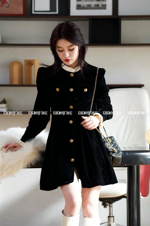 【门店同款】ENJOY冬季漂亮朋友赫本风连衣裙 160707187 商品图0