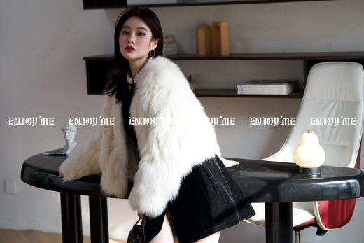 【门店同款】ENJOY冬季“福”贵汀花语皮草外套 160644294 商品图7
