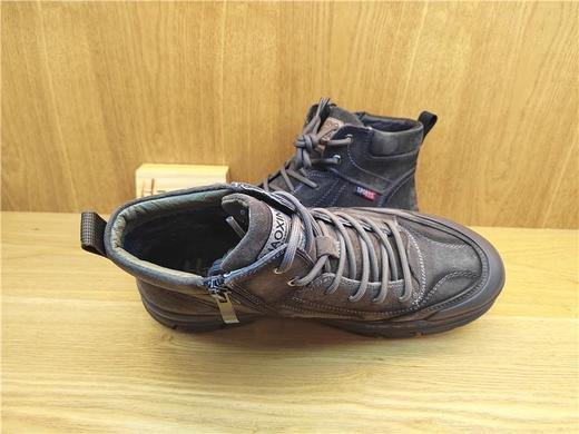 豪行冬季11462701牛皮休闲加绒男鞋皮鞋 商品图3