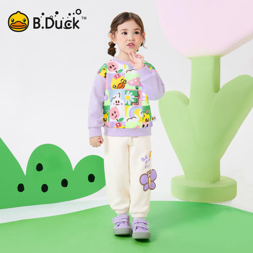 bduck小黄鸭童装春秋女童卫衣女宝宝休闲上衣90-130 FF1608025 商品图1