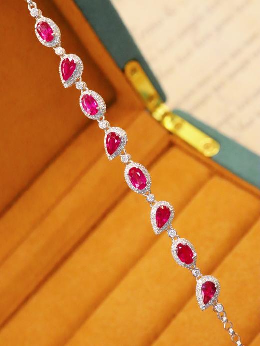 2.08ct刻面红宝石手链 商品图0