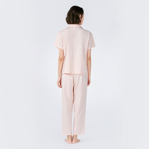 都市丽人女士莫代尔短袖套装薄棉莫拉架亲情蜜语眠眠衣短袖类LHH0A1 商品图4