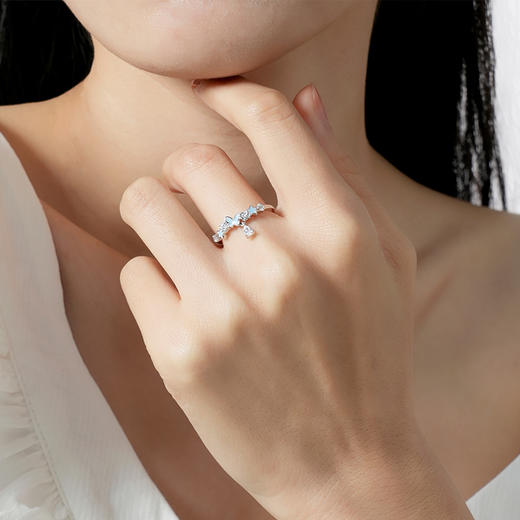 卡蒂罗/KADER 【发光】繁星蝴蝶夜光情侣对戒 接住招财的蝴蝶玄学 蝶光招财梦幻夜光会发光开口流苏戒指一对 商品图8