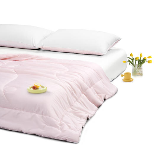 水星家纺夏被空调被 凉感抗菌针织夏被(奶冰粉)【LXGWDXY2.0】 商品图3