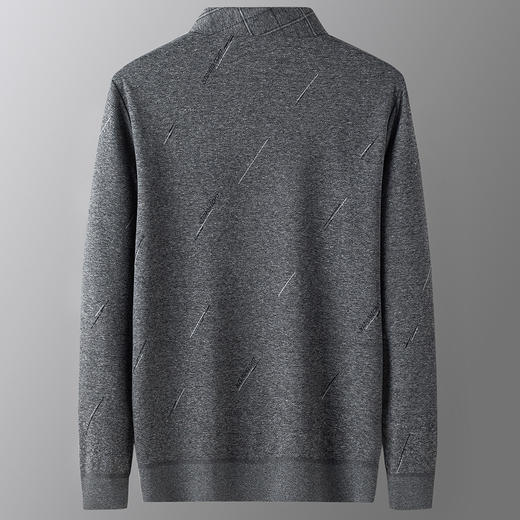 罗蒙假两件男士衬衣领针织衫男百搭休闲通勤斜纹长袖polo衫男 商品图4