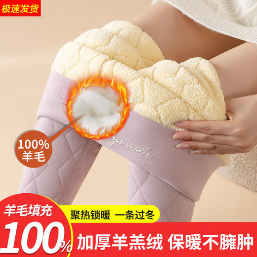 羊羔绒打底裤女冬季保暖加绒加厚大码保暖裤高腰特厚弹力棉裤女秋 商品图0