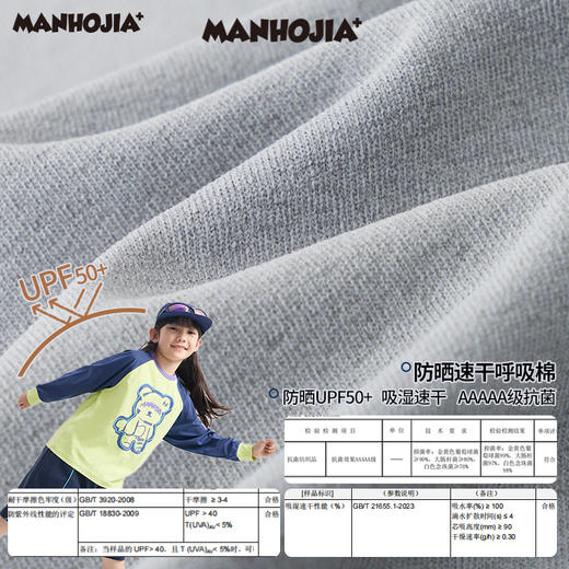 【熊朋友】漫画家25春户外全能防晒速干抗菌呼吸T 商品图3