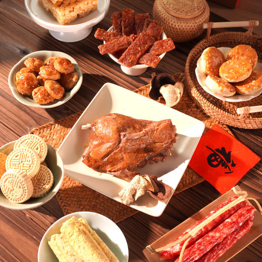 广州酒家 金玉满堂腊味饼酥组合年货节日送礼经典手信食品礼盒 商品图4