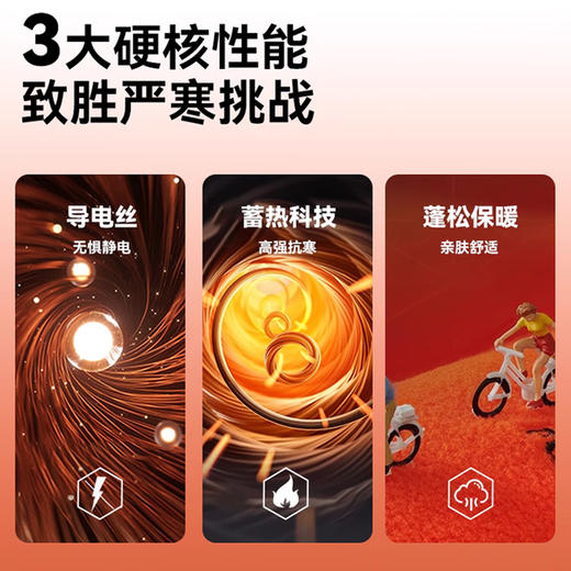 【精选】01E STATION 情侣款棉服外套（多色可选）  时尚百搭防风防水防静电情侣棉衣通勤保暖面包服可拆卸风帽 商品图3