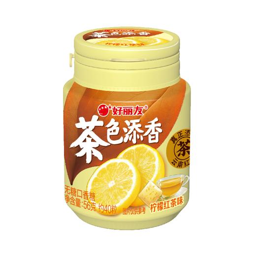 好丽友 柠檬红茶味无糖口香糖 56g/罐 商品图0