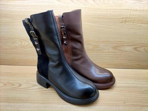 豪行专柜正品2023秋冬新款23433030舒适低跟时尚骑士靴 商品图4