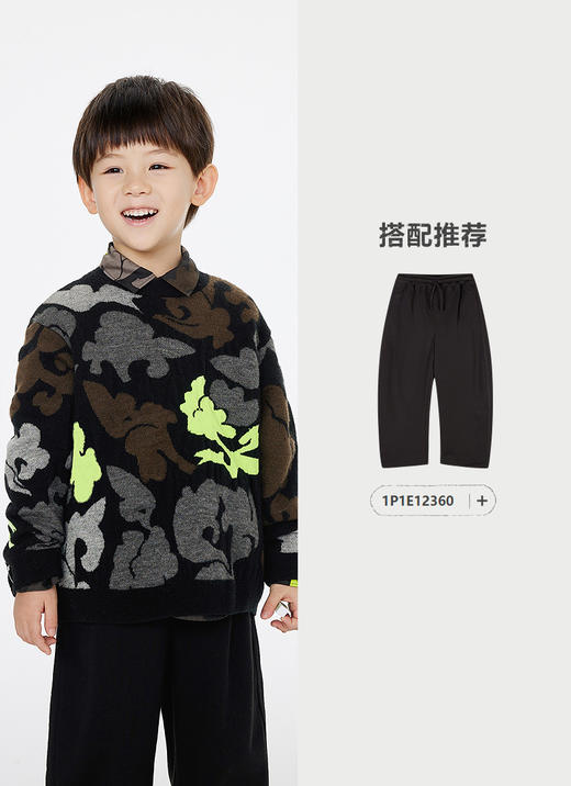 jnby   25年春款  长袖套头毛衫  1P1312810 商品图8